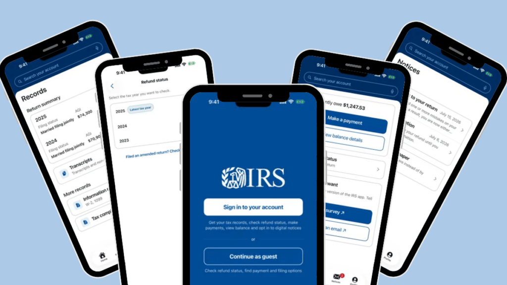The IRS has a new mobile app. Here’s what taxpayers can do with it.
